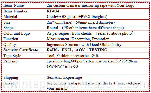 2m/79inch tree OD circumference tape branded pipe measuring tape wood plastic circumference measurement tools with Logo